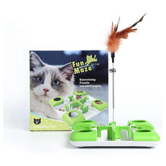 Pet Cat Toys Puzzle Game Toy for Cats And Dogs Treat Dispenser Spring