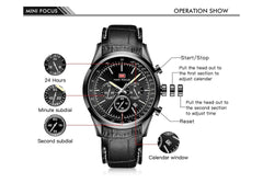 Watch For Men Quartz Military Watches Mens Auto Date Display - Horizon Bliss