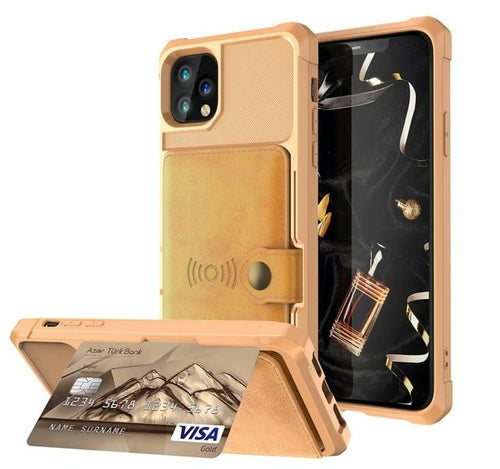 360 Protection Magnetic Leather Wallet Armor Case for iPhone - Horizon Bliss