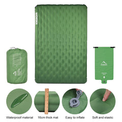 Camping Double Inflatable Mattress Outdoor Sleeping Pad Bed Ultralight - Horizon Bliss