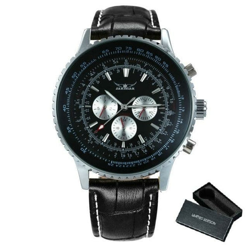 Luxury Men Mechanical Automatic Watch Male Wrist Watches Leather Watch - Horizon Bliss