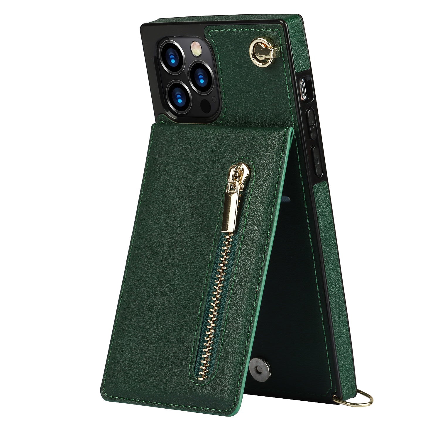 Slim Zipper Wallet Back Case for iPhone With Crossbody Strap - Horizon Bliss