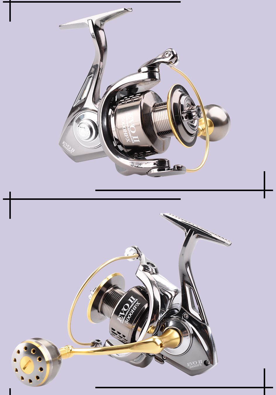 Spinning Fishing Reels 1000/2000/3000/4000/5000/6000HP-X  Gear Ratio - Horizon Bliss