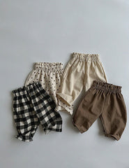 Baby Solid Color Loose Casual Pants