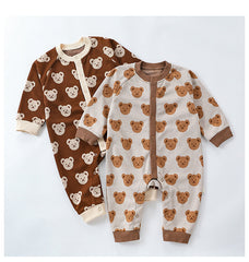 Autumn and Spring New Arrival Baby Unisex Teddy Bear Pattern Long