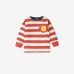 Arrival Spring And Autumn Boys Casual Appliqué Embroidery Lion And