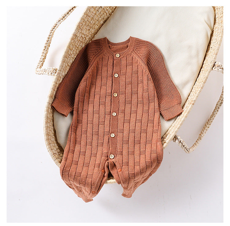 Autumn and Spring New Arrival Baby Unisex Simple Solid Color Long