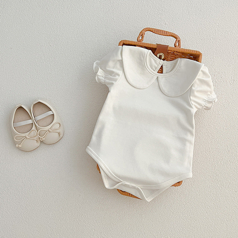 Summer Girls Solid Color High Quality Basic Onesies