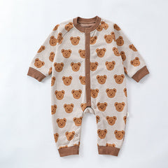 Autumn and Spring New Arrival Baby Unisex Teddy Bear Pattern Long