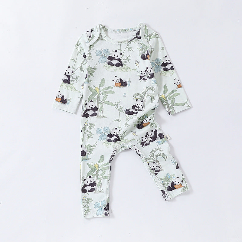 Autumn and Spring New Arrival Baby Unisex Animals Pattern Long Sleeves