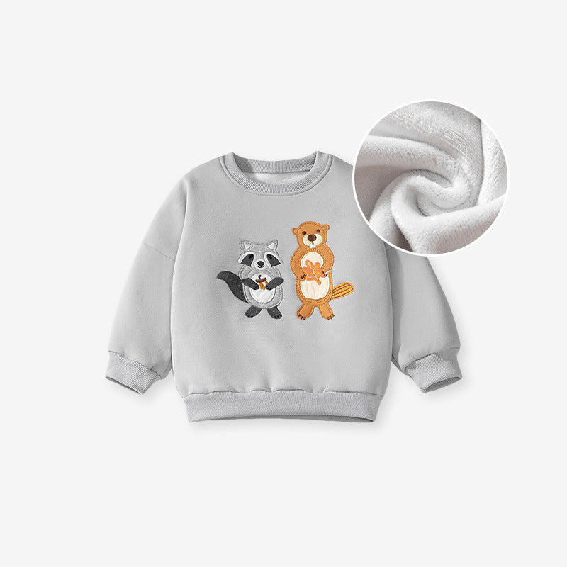 Arrival Spring And Autumn Boys Casual Appliqué Embroidery Animals