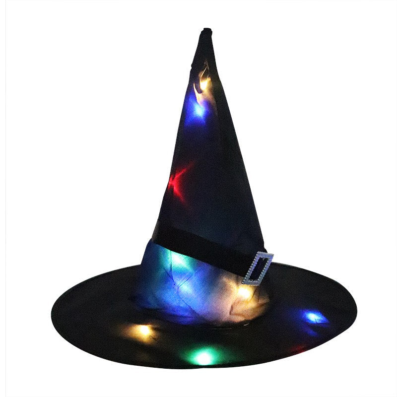 Halloween Glowing Witch Hat Ghost Festival Decoration Props