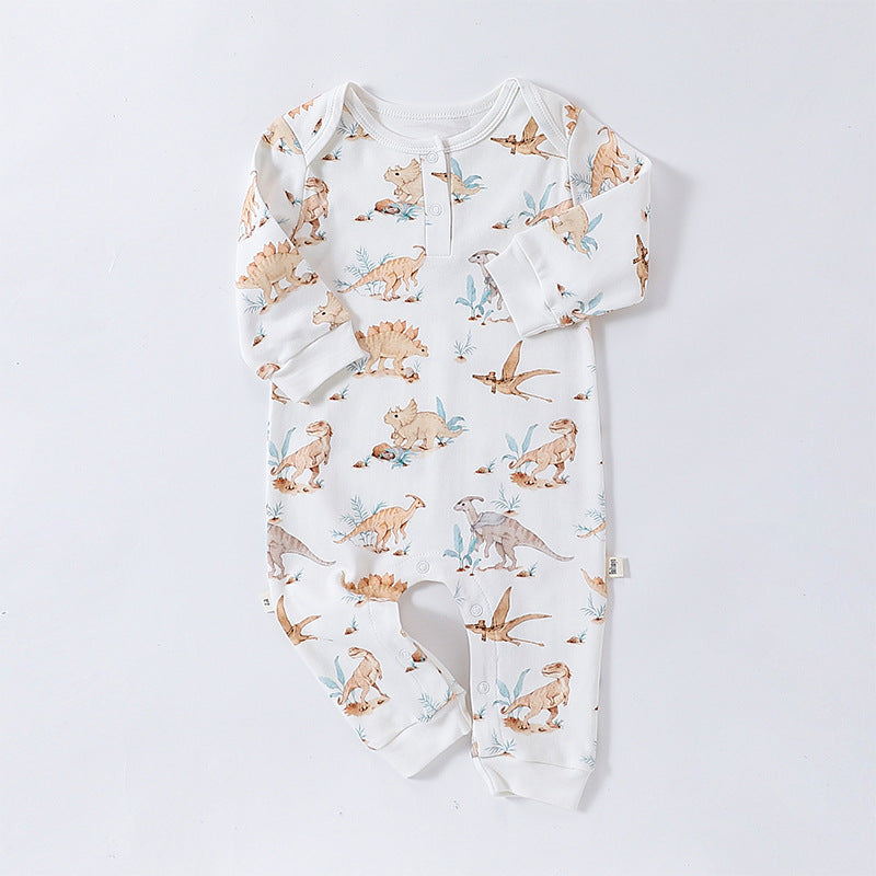 Autumn and Spring New Arrival Baby Unisex Animals Pattern Long Sleeves