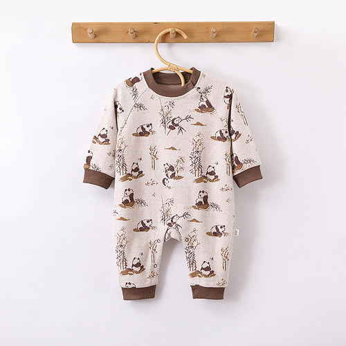 Autumn and Spring New Arrival Baby Unisex Animals Pattern Long Sleeves