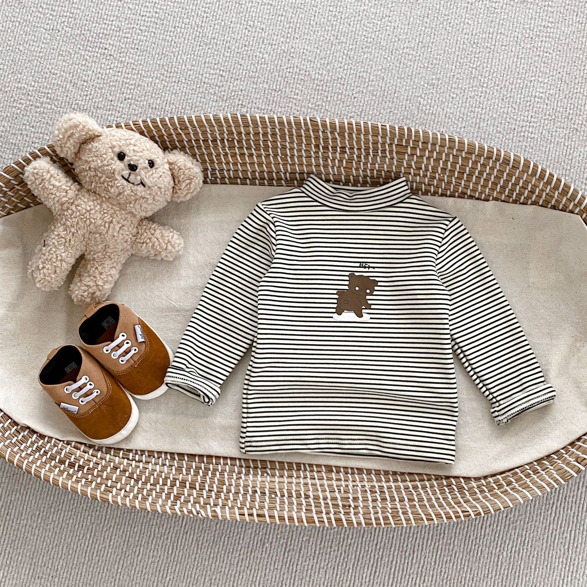 Autumn Baby Kids Boys Letters Embroidery Pattern Knitted Crew Neck