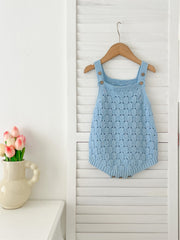 Autumn New Arrival Baby Unisex Geometric Hollow-Out Pattern Sleeveless