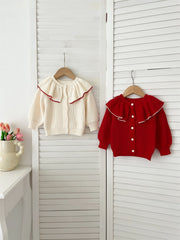 Autumn New Arrival Baby Kids Girls Comfortable Plain Knitted Long