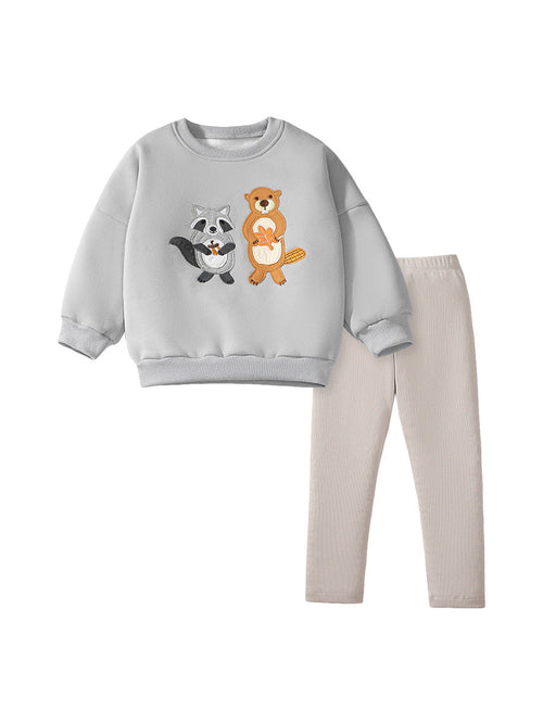 Arrival Spring And Autumn Boys Casual Appliqué Embroidery Animals