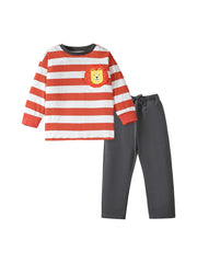 Arrival Spring And Autumn Boys Casual Appliqué Embroidery Lion And