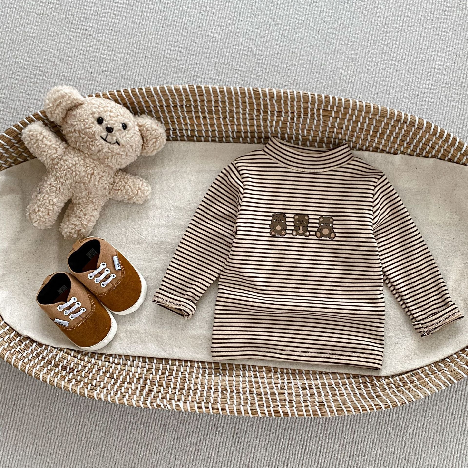 Autumn Baby Kids Boys Letters Embroidery Pattern Knitted Crew Neck