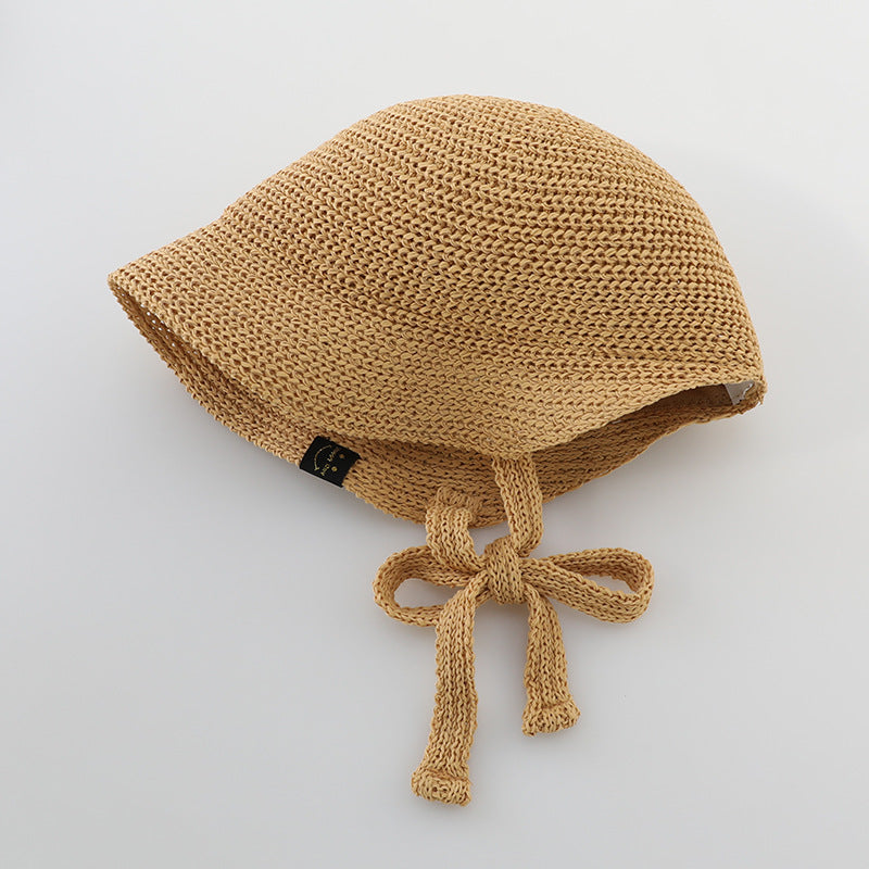 Summer Trendy Straw Hat For Girls, Baby Girl Sun Hat, Thin And