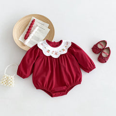 Autumn New Arrival Baby Girls Long Sleeves Rabbit and Cherry