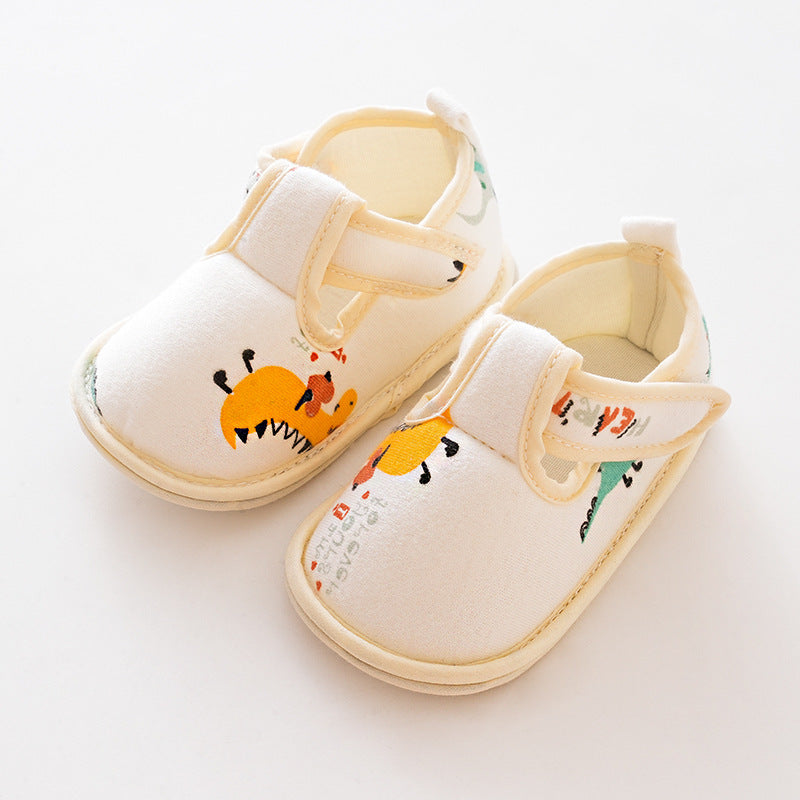 Baby Cartoon Soft Antiskid Hook And Loop Baby/Toddler Shoes Low