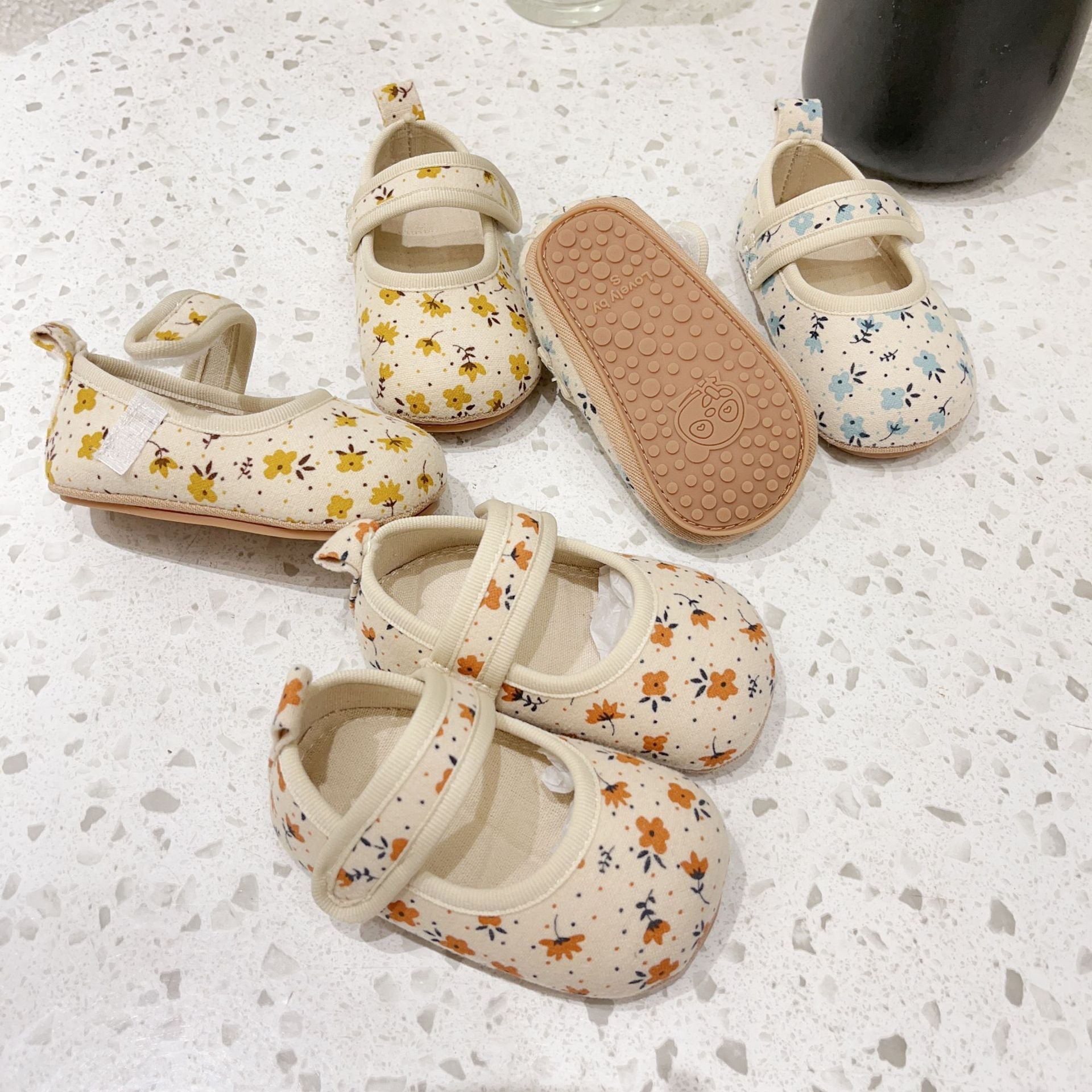 Floral Design Baby Girl Toddler Shoes