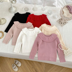 Autumn New Arrival Baby Kids Girls Comfortable Simple Solid Color