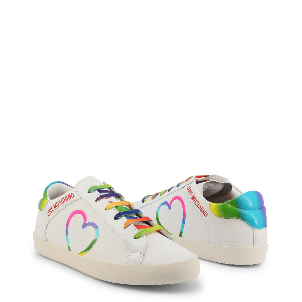 Rainbow Heart Sneakers - Horizon Bliss