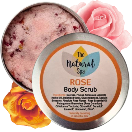 Rose Sugar Scrub - 3 different size option - Horizon Bliss