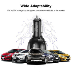 2 Pack PBG 5 Port USB Fast Car Charger with LED Display Charge 5 - Horizon Bliss