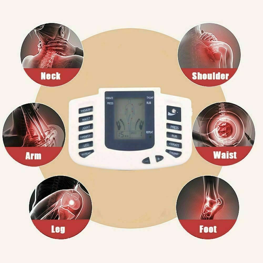 Tens Unit Electronic Pulse Massager Muscle Stimulator For Pain Relief