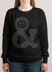 PEACE AND LOVE WOMEN SWEAT SHIRT - Horizon Bliss