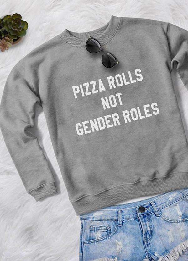 PIZZA ROLLS WOMEN SWEAT SHIRT - Horizon Bliss