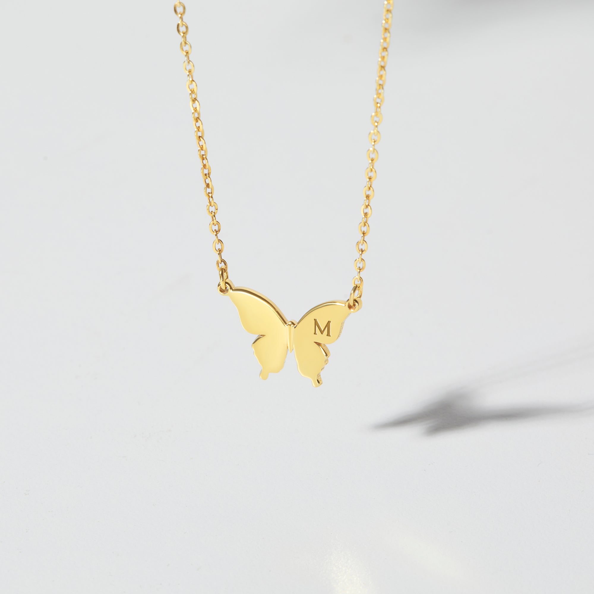 Butterfly Necklace For Women, Initial Butterfly Necklace, Butterfly - Horizon Bliss