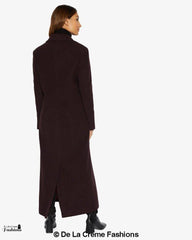 Slim Fit Wool Blend Longline Maxi Coat (1816) - Horizon Bliss