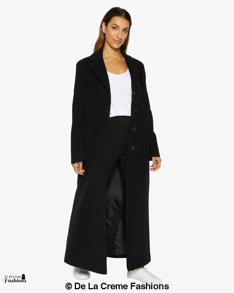 Slim Fit Wool Blend Longline Maxi Coat (1816) - Horizon Bliss