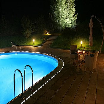 50 LED Bright White Solar Rope Light