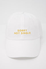 Sorry Not Single | Sorry Not Sorry - Bachelorette party dad hats