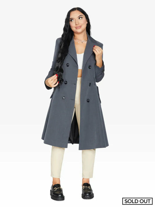 Spring/Summer Double Breasted Trench Mac Coat (1201-SP) - Horizon Bliss