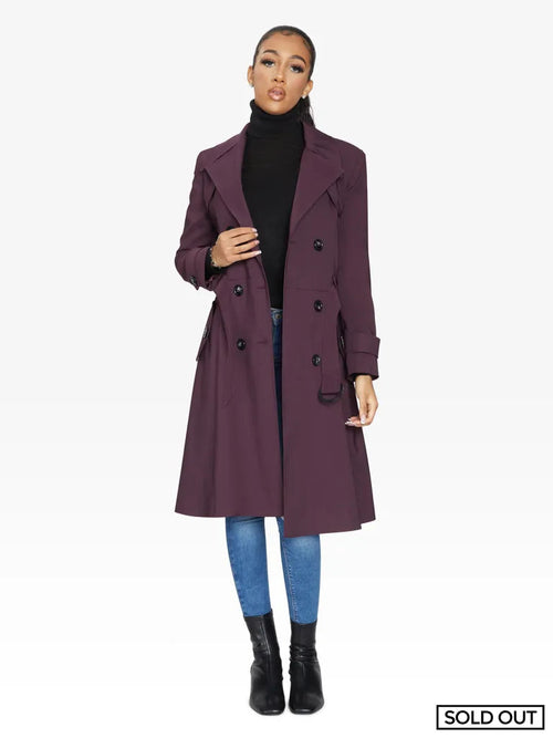 Spring/Summer Double Breasted Trench Mac Coat (1201-SP) - Horizon Bliss