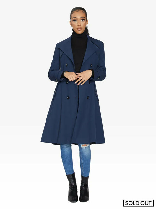 Spring/Summer Double Breasted Trench Mac Coat (1201-SP) - Horizon Bliss