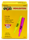 School Smart Non-Toxic Tank Style Highlighter - Assorted Colors- Set - - Horizon Bliss