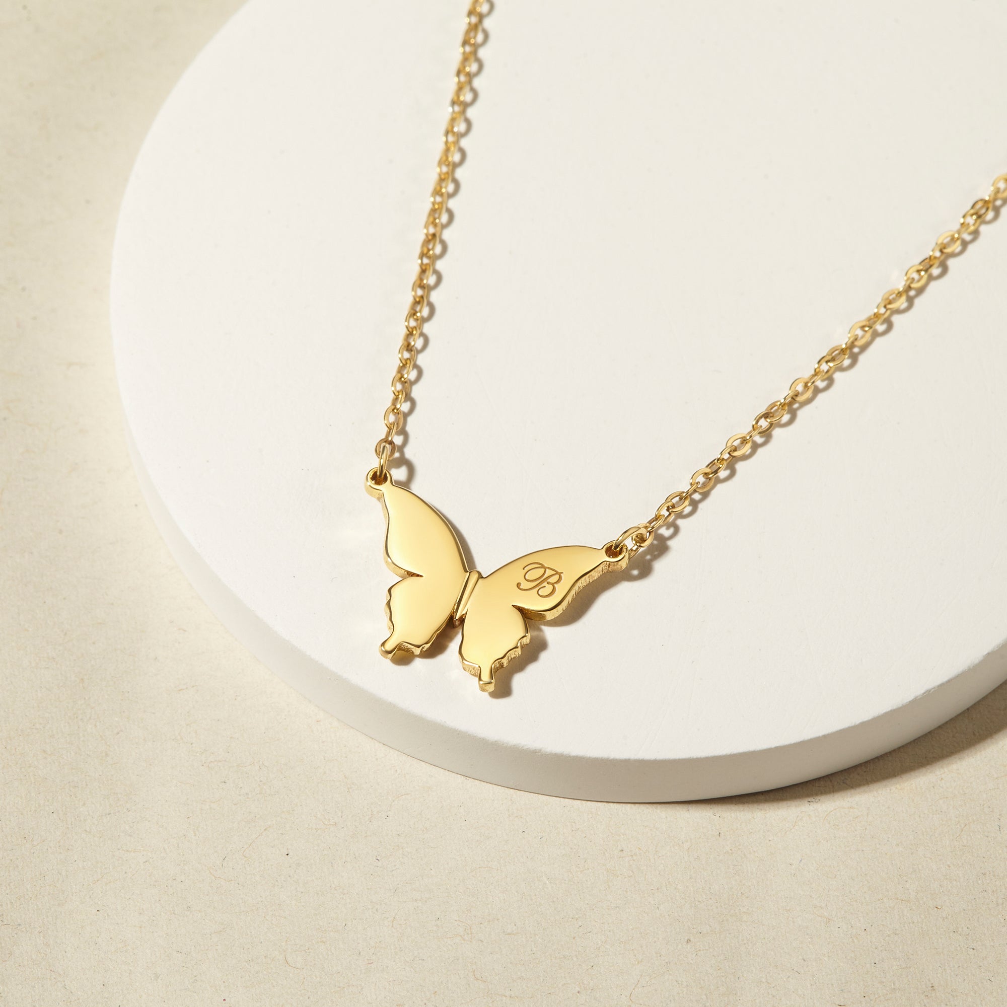 Butterfly Necklace For Women, Initial Butterfly Necklace, Butterfly - Horizon Bliss