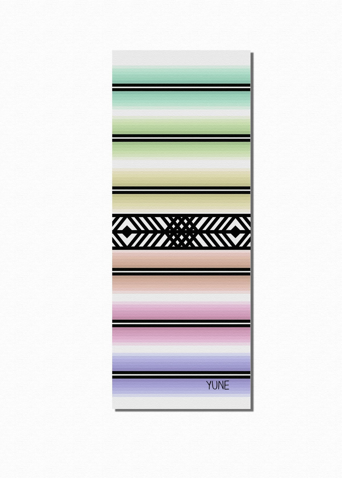 Yune Yoga Striped Exercise Mat Helena