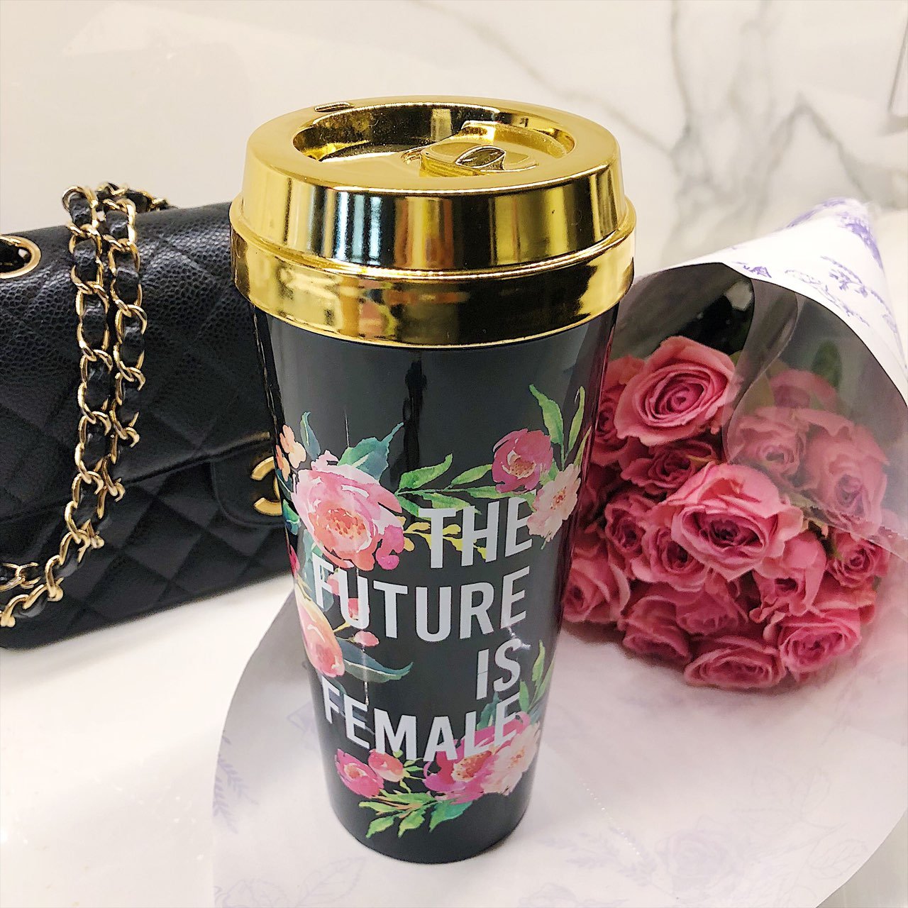 The Future Is Female :: Travel Mug