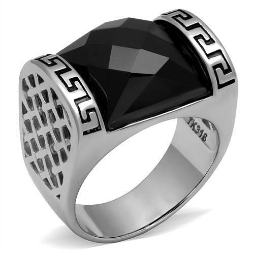 TK3016 - High polished (no plating) Stainless Steel Ring with