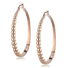 TK3068 - IP Rose Gold(Ion Plating) Stainless Steel Earrings with No