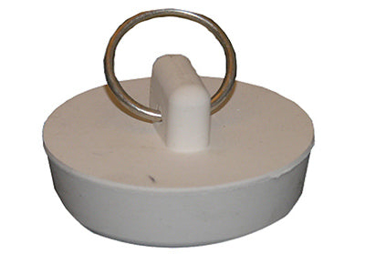 Larsen Supply 02-3209 White Hollow Rubber Sink Stopper - Pack Of 6